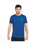 Peter Storm Mens Active Short Sleeve T-Shirt,Travel Essentials Camping Clothing - Blue - Size 2XL