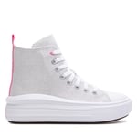 Tygskor Converse Chuck Taylor All Star Move Platform Sparkle A06332C White/Oops Pink/White