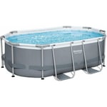 Kit piscine complet Bestway Spinelle grise – piscine ovale tubulaire pompe de filtration et kit de réparation inclus 3x2 m