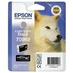 Epson T0969 - 11.4 ml - noir clair - original - blister - cartouche d'encre - pour Stylus Photo R2880
