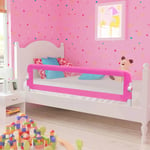 vidaXL Sängskena för barnsäng 150 x 42 cm rosa 10102