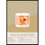Gallerix Poster Old Fashioned Cocktail 21x30 5139-21x30