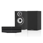 Bluesound POWERNODE N330 + Bowers & Wilkins 607 S3 Stereoanläggning till TV - 3 års medlemsgaranti på HiFi