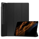 samsung Samsung Tab S8 Ultra Tri-Fold PU Case Black