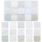 Glaspärlor - Seed bead - Smyckestillverkning - DIY Vit