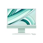 Apple iMac 24" écran rétina 4,5K 256 Go SSD 8 Go RAM Puce M3 CPU 8 cœurs GPU 8 cœurs Vert Nouveau