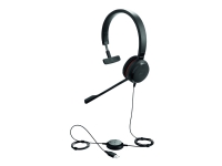 Jabra Evolve 30 II MS Mono - Headset - på örat - kabelansluten - 3,5 mm kontakt, USB-C - Certifierad för Skype for Buisness