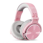 pc gaming headset SFBBBO Over Ear Headphones Headphone Wired Monitor Music Gaming Headset Earphone For Phone Computer PC With Mic Pink