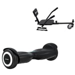 Paket Hoverboard Comfort Go Kart 6.5 tums, Jetson Prism Black, Standard Räckvidd och Svart Comfort Hoverkart, Smart Balance