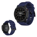 Garmin Fenix 6 / Fenix 5 Plus / Fenix 5 / Forerunner 935 / Quatix 5 / Quatix 5 Sapphire / Approach S60 / Garmin Instinct silicone watch band - Dark Bl
