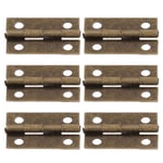 50x Jewelry Box Hinges 0.6x0.9in Metal Zinc Plated Folding Butt Hinges DIY AUS