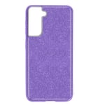Case for Samsung S21 Plus Glitter Case Adjustable Silicone Semi-rigid violet