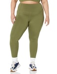 Amazon Essentials Women's Build Your Own Studio Sculpt High-Waist Full-Length Leggings (Available Size) (Previously Core 10), Dark Olive, 3XL Plus