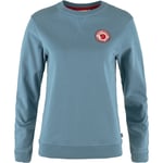 Fjällräven 1960 Logo Badge Sweater Women sweatshirt Dawn Blue-543 M - Fri frakt