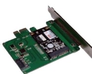 mSATA SSD PCIe expansion card, 6 Gbps, green