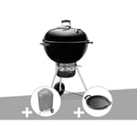 Barbecue Weber Master-Touch GBS 57 cm Noir - WEBER - Sur chariot - Charbon - Briquettes en céramique