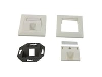 Stöd För Keystone-Modul För Infällda Uttag För 1Xtp-Modul Ren Vit Synergy 21