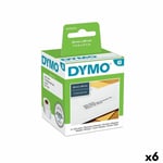 Ruller med etiketter Dymo 99010 28 x 89 mm LabelWriter™ Hvid Sort (6 enheder)
