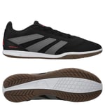 adidas Predator Club Sala IN Stealth Victory - Svart/Grå/Lucid Red - Inomhus (IC), storlek 40⅔