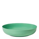 Lyngby Porcelæn - Rhombe Color serveringsskål 28 cm grønn