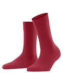 FALKE Women's Sensitive London W SO Cotton With Soft Tops 1 Pair Socks, Red (Scarlet 8228) new - eco-friendly, 2.5-5