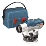 Bosch Professional Niveau optique GOL 20 D (grossissement 20x, unité de mesure : 360 degrés, portée : jusqu’à 60 m, dans un coffret de transport)
