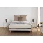 DEKO DREAM Détente Ensemble matelas + sommier 140 x 190 cm - Ressorts - 7 zones - 27 cm - Équilibré