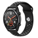 22mm Huawei Watch GT / Honor Magic silicone watch band - Black
