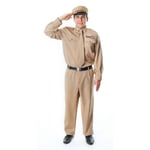 Bristol Novelty Mens WW2 Army General Costume BN213