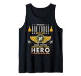 Proud Air Force Brother I Grew Up With Mine Sibling Day Army Tank Top