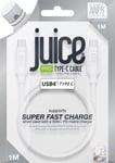 Juice 4.0 Type C cable. Type C to Type C, Fast charging, Durable, iPhone 15, 15 