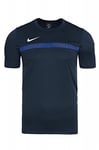 Nike academy16 SS Top – Maillot pour Homme S Negro/Azul/Blanco (Obsidian/Deep Royal Blue/White)