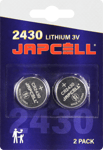 Japcell litium CR2430 batteri, 2 st. 100034282
