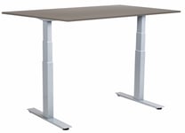 Sun-Flex III höj/sänkbart bord 120x80, Grå/ljusgrå