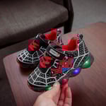 Barn Sportskor Spiderman Barn Led Luminous Skor Z X 29