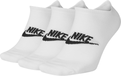 Nike No-show Socks Bomullsstrumpor White/Black Vit/svart unisex 35-38