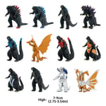 12PCS/Set Godzilla Monsters Shin Godzilla 2.75'' PVC Figure Model Toys Kids Gift
