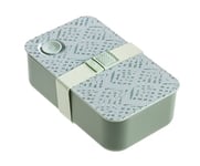 #Sartorialist de Q.b. by MOPITA, Lunch Box, Porte Pranzo avec division interne amovible en micro-onde, 6,4 x 19 x 11,5 cm, motif épiné vert