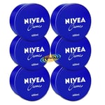 6x Nivea Creme All Purpose Face Body Moisturising Cream for Dry Skin Care 400ml