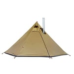 4 Persons 5lb Lightweight Tipi Hot Tents with Stove Jack, 7'3" Standing Room, Teepee Tent for Hunting Family Team Backpacking Camping Hiking (Olive Drab)