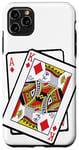 Coque pour iPhone 11 Pro Max Ace & King of Diamonds 21e anniversaire Twenty One Years Old