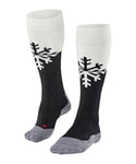 FALKE Men's SK2 Intermediate M KH Wool Warm Thick 1 Pair Skiing Socks, Black (Black-Mix 3010), 8-9