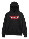 Levi's Boys Classic Batwing Hoodie - Black, Black, Size 10 Years