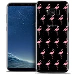 Caseink - Coque Housse Etui pour Samsung Galaxy S8+/ Plus (G955) [Crystal Gel Motif HD Collection Pattern Design Les Flamants Roses - Souple - Ultra Fin - Imprimé en France]
