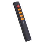 Goshyda Remote Control, Universal Black Learning Remote Control with Big Buttons Smart Controller for TV STB DVD HIFI VCR(Orange)