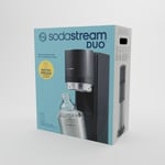 Machine à soda et eau pétillante SODASTREAM - DUO Noire - 2 carafes en verre - 1 recharge de gaz 60L
