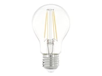 Eglo - Led-Glödlampa Med Filament - Form: A60 - E27 - 7 W (Motsvarande 60 W) - Klass E - Varmt Vitt Ljus - 2700 K - Klar