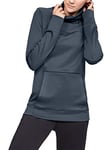 Under Armour Women Coldgear Armour Hybrid Pullover Long-sleeve Shirt - Downpour Gray/Black/Tonal (044), X-Small
