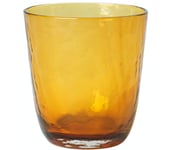 Hammered, Drikkeglas, Glas by Broste Copenhagen (D: 9,2 cm. x H: 9,5 cm., Orange)