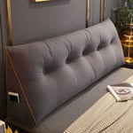 Bekväm ländryggskudde för sängen, läskudde med ryggstöd, triangulär sänggavelkudde, stor läskudde Dark Gray 120x50x20cm